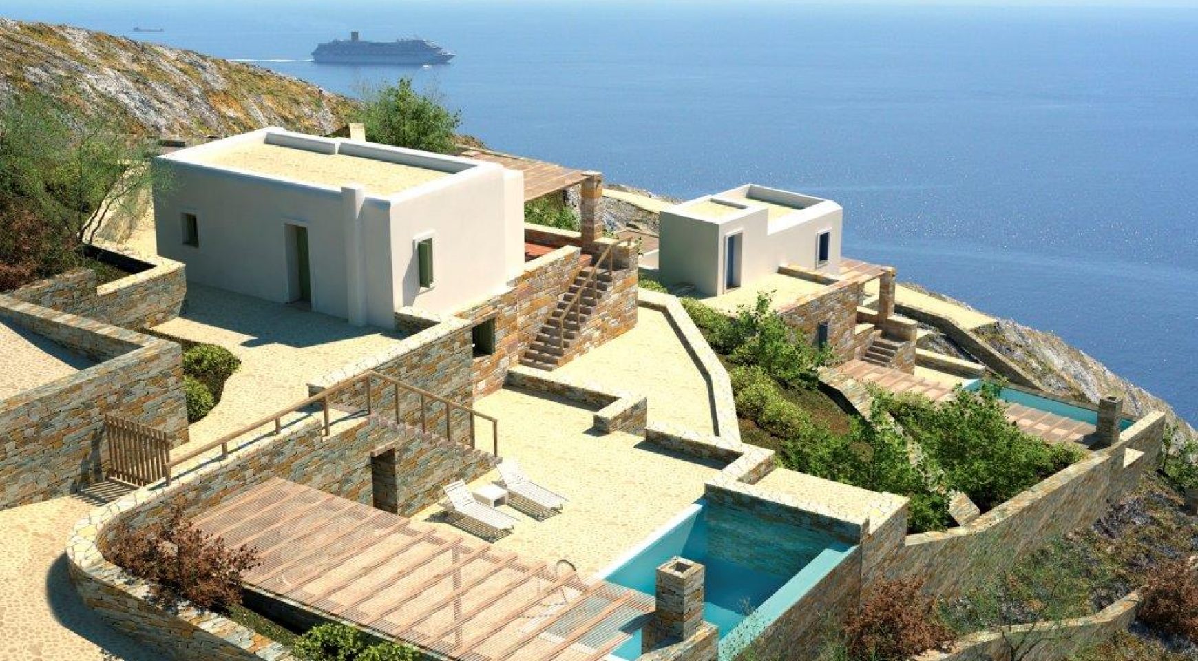 Kea Island,Luxury villa for sale with Aegean view 150 m2